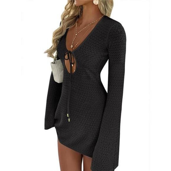 Womens Swimsuit Crochet Swim Cover Up Summer Bathing Suit Swimwear - Picture 7 of 7